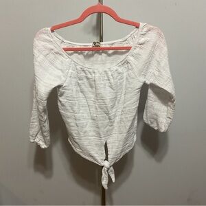 Show me Your Mumu White Crop Top  Size S